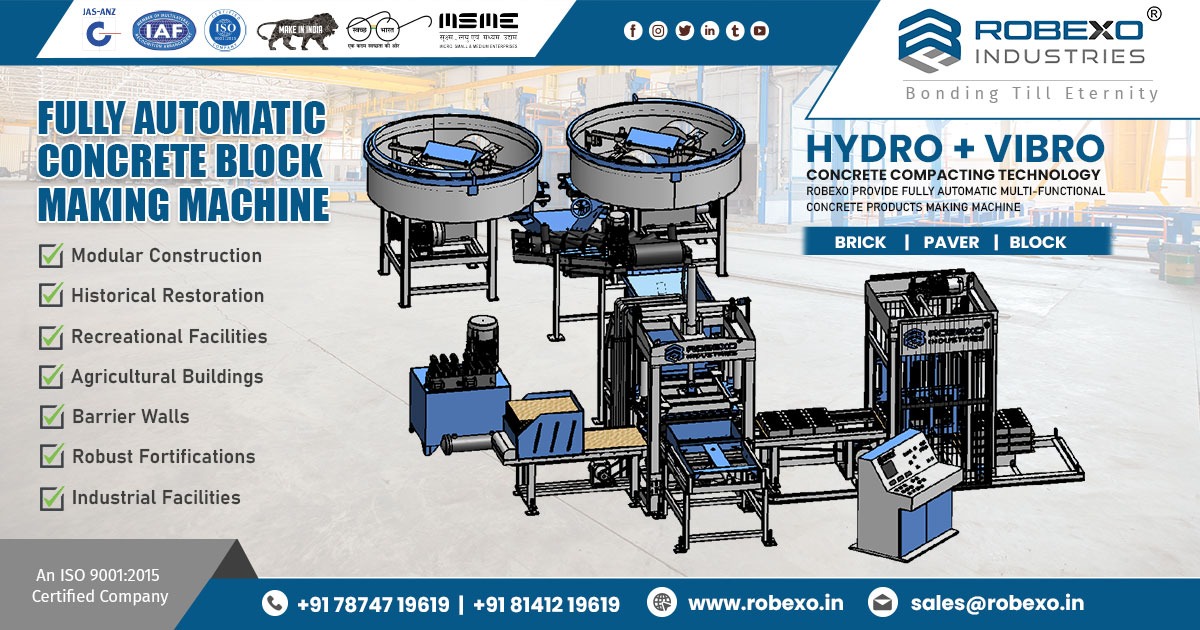 Fully Automatic Concrete Block Making Machine in Karnataka