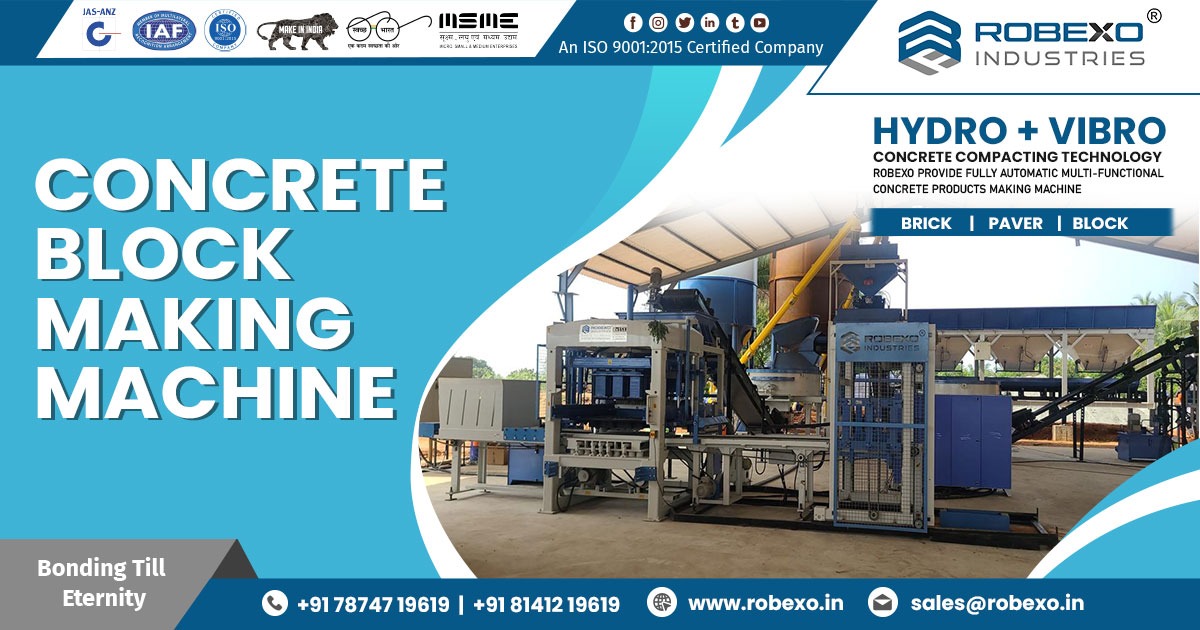 Supplier of Concrete Block Making Machine in Gujarat