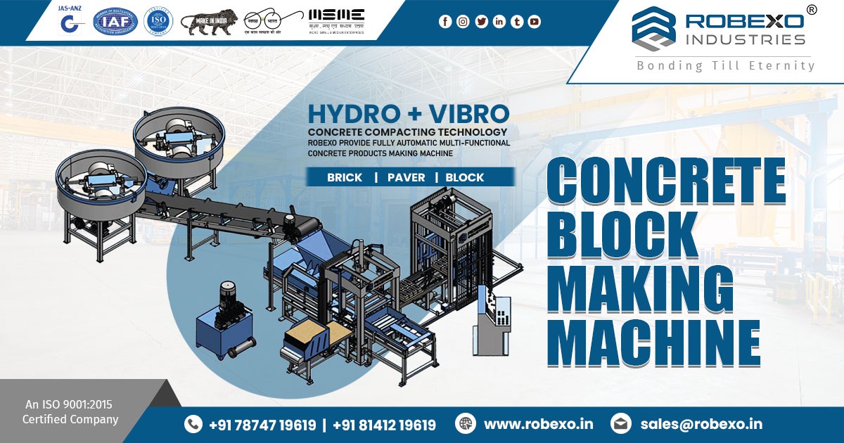 Supplier of Concrete Block Making Machine in Rajkot