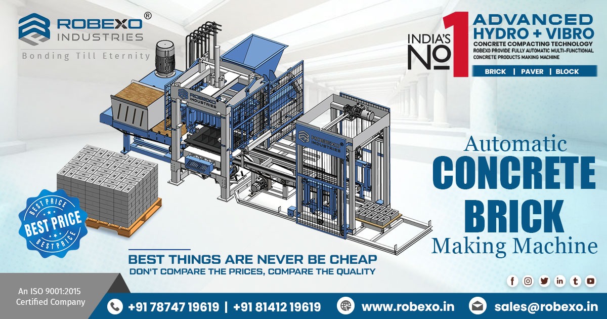 Automatic Concrete Brick Making Machine in Gujarat