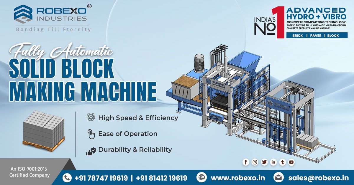 Fully Automatic Soild Block Making Machine in Gujrat