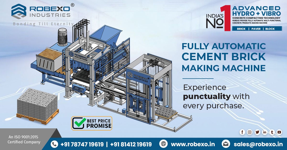 Fully Automatic Cement Brick Making Machine in Tamil Nadu