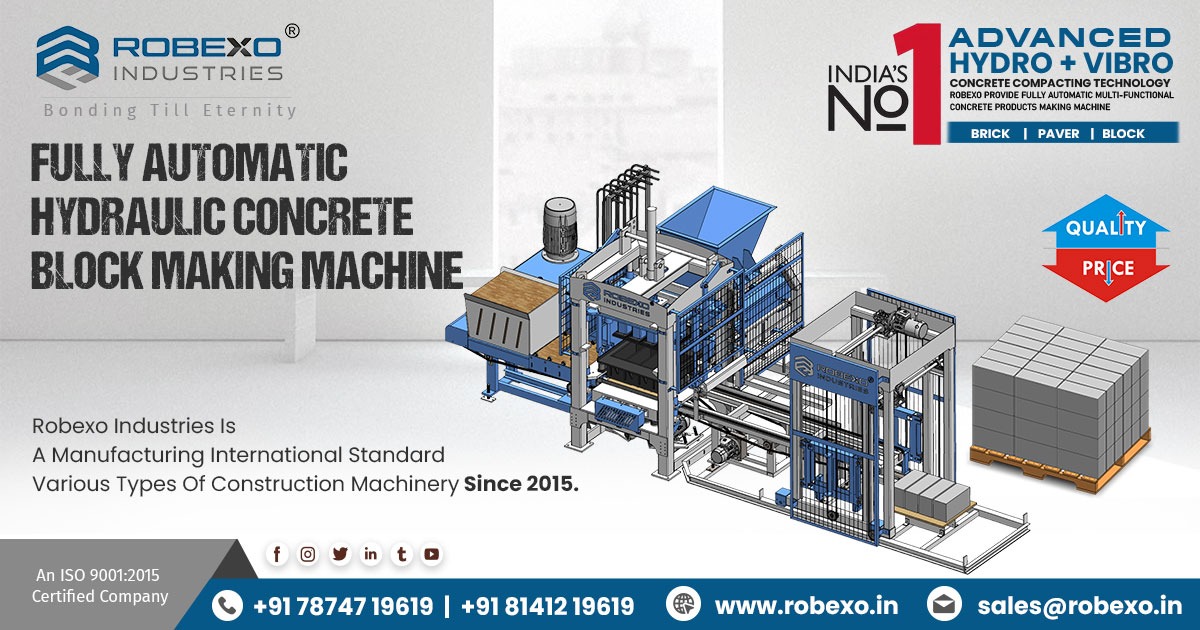 Fully Automatic Concrete Block Making Machine in Gujarat