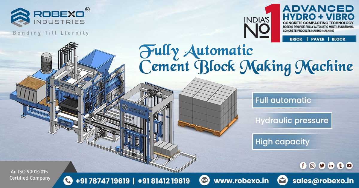 Fully Automatic Cement Block Making Machine in Karnataka