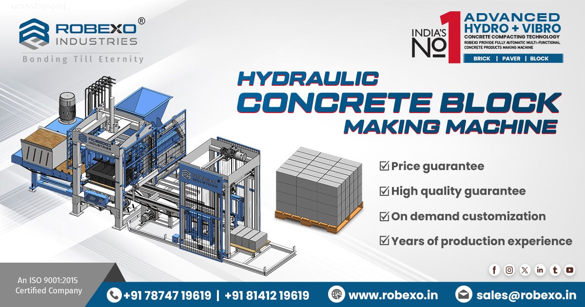 Hydraulic Concrete Block Making Machine in Andhra Pradesh
