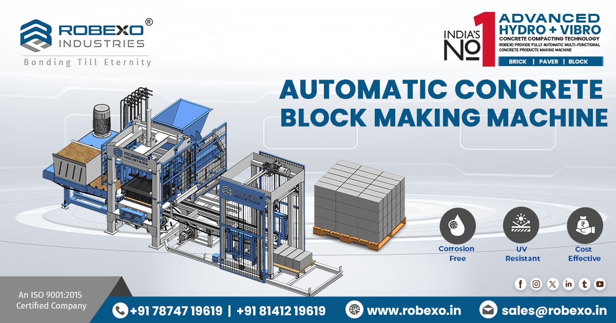 Automatic Concrete Block Making Machine in West Bengal