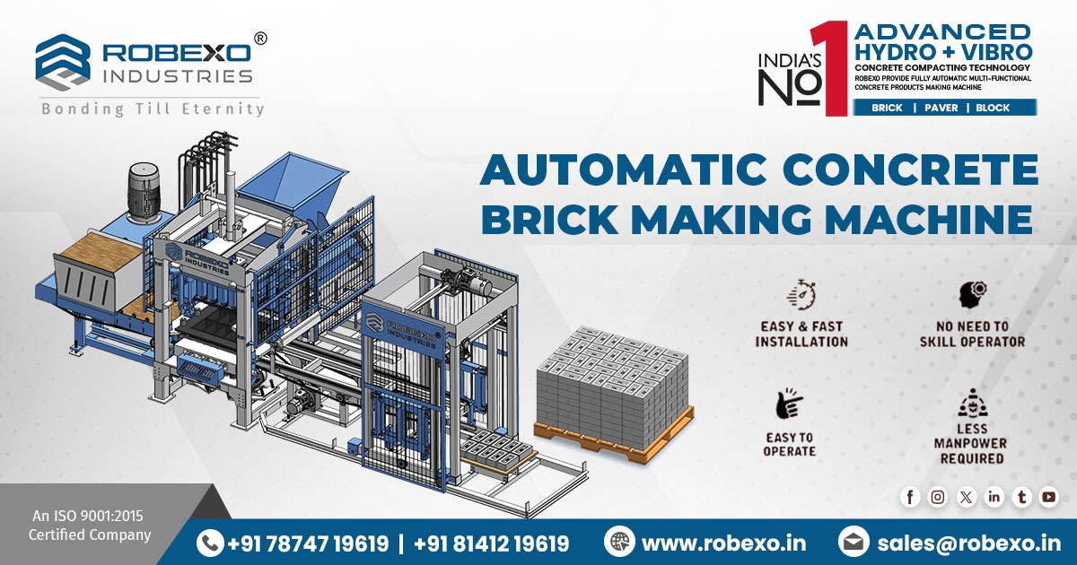 Automatic Concrete Brick Making Machine in Maharashtra