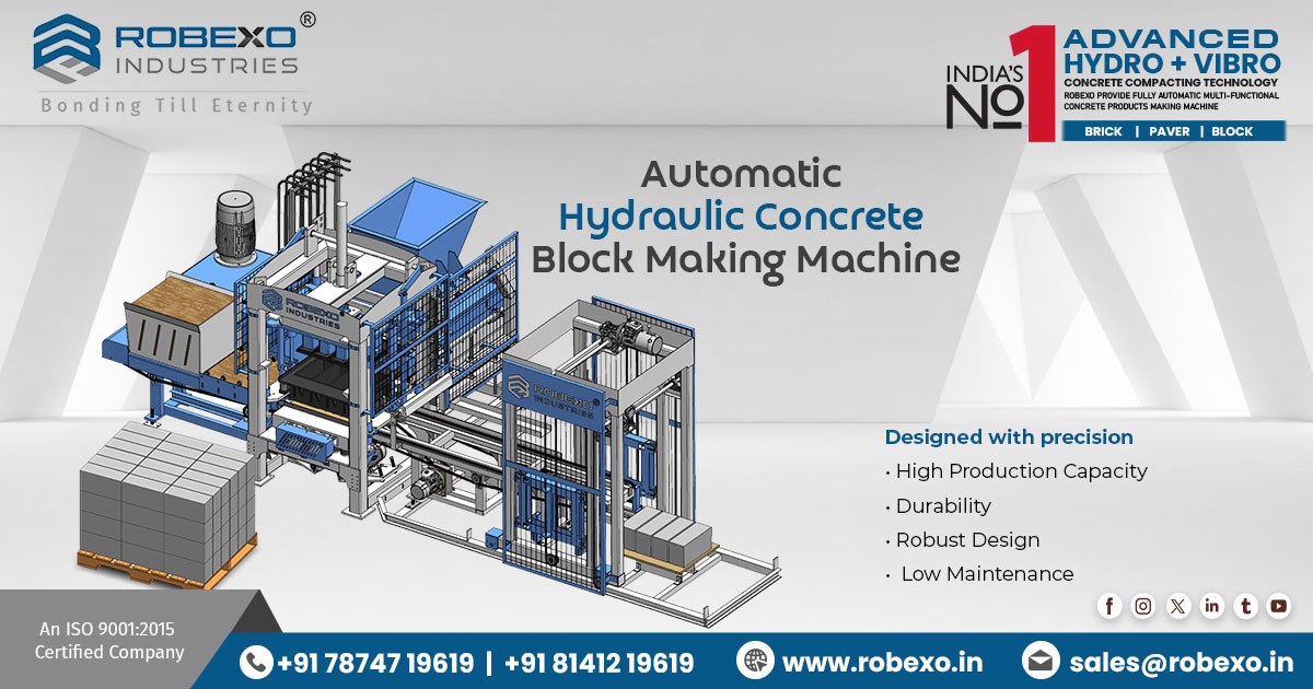 Automatic Hydraulic Concrete Block Making Machine in Andhra Pradesh